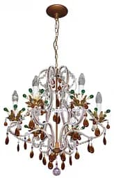 Люстра подвесная Brille хрустальная флористика E14 60W G (BCL-050S/5)