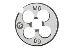 Плашка ручна кругла метрична Intertool M6 х 1.0 - мініатюра 2