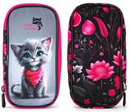 Пенал шкільний для дівчинки з Котиком м'який School Standard (PSS-122)