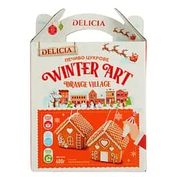 Печенье сахарное Delicia Апельсиновый поселок с ароматом апельсина 400 г