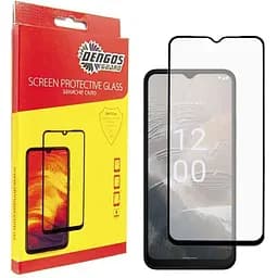 Стекло защитное Dengos Full Glue Nokia C32 (black) (TGFG-306)