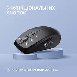 Мишка 2E MF225 Silent Wireless/Bluetooth Black (2E-MF225WBK) - мініатюра 4