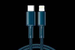 Кабель Baseus High Density Braided Fast Charging Cable Type-C to Lightning PD 20W 1m CATLGD-03 Blue