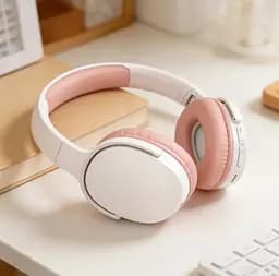 Бездротові накладні навушники MZ Sport C-6713 Bluetooth 5.3 MP3 FM-радіо 64 години роботи рожевий - мініатюра 3