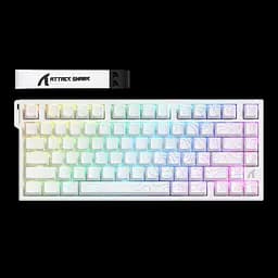 Клавиатура Attack Shark X65 HE Contours Side Printed RGB White