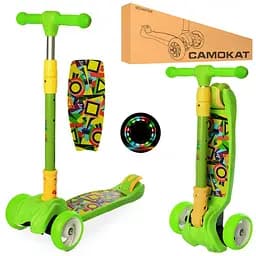 Самокат детский MAXI iTrike JR3-060-11-GR складной