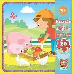 Пазлы детские G-Toys Ферма 20 элементов (LA09)