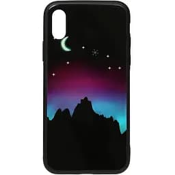 Чохол-накладка Toto Night Light Print Glass Case Apple iPhone XS Max Young Moon