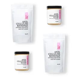 Набір Антицелюлітні ензимні обгортання + рідина Anti-cellulite Zymo Cell (12 процедур) Hillary