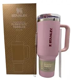 Термокухоль Stanley Quencher ProTour Flip Straw Tumbler з неіржавкої сталі Pink 1,18 л KT7001929