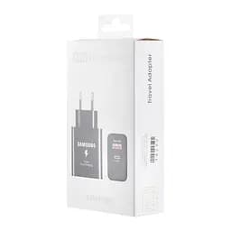 Мережевий зарядний пристрій Samsung S22 35W With Cable Type-C to Type-C High c0py Чорний - мініатюра 2