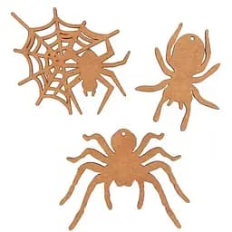Набор заготовок Rosa Talent Пауки ДВП 3 шт