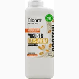 Крем-гель для душу Dicora Urban Fit Протеїновий йогурт та овес 750 мл
