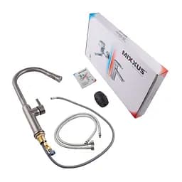 Змішувач для кухні з висувним виливом Mixxus Premium Pull 014 graphite MI6959 Графіт - мініатюра 7