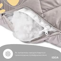 Подушка Ideia П-подібна для вагітних та відпочинку, 140x75x20 см, світло-сіра (8-33724 сірий/св.сірий) - мініатюра 5