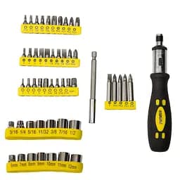 Викрутка Sigma + насадки торцеві та біти 51 шт CrV 400213