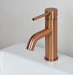 Змішувач для умивальника Rea Lungo brushed copper REA-B1112, Теплий захід сонця - мініатюра 2
