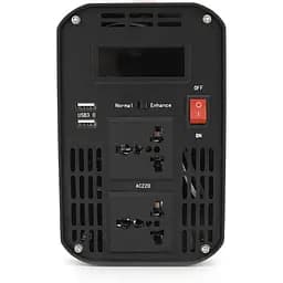 Інвертор напруги Voltronic AEV5500W, 12/220V з апроксимованою синусоїдою, 2 універсальні розетки, 2xUSB (DC:5V/2.4A), клемні дроти, BOX - мініатюра 5