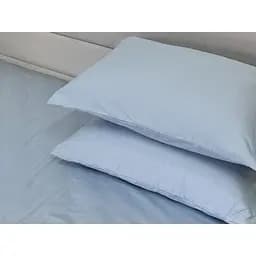 Наволочка Ecotton Pearl Blue сатин 70х70 см 2 шт. блакитна (24745) - мініатюра 2