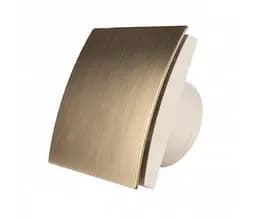 Декоративний малошумний ультратонкий вентилятор MMotors MM 100 90 м3/г зі зворотним клапаном, золотий