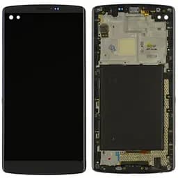 Дисплей LG H900 V10 /H901 /H960 /H961 /H962 чорний, PRC, з рамкою