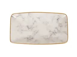 Набір блюд Alba ceramics Marble 3 шт. сірий (769-027) - мініатюра 4