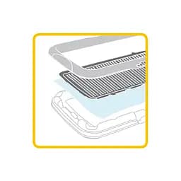 Туалет для цуценят та собак малих порід Stefanplast Puppy Training Set, 60х40х4 см, сірий (PRO600) - мініатюра 2