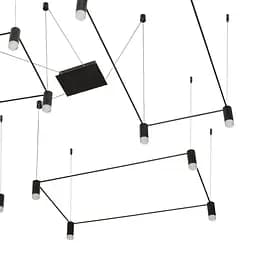 Люстра Brille лофт підвісна LED 80W WW BK (BL-838S/4) - мініатюра 5
