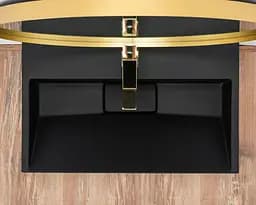Умивальник Rea Goya black mat 60 накладний чорний матовий REA-U8779, Чорний матовий - мініатюра 3