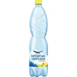 Вода минеральная Карпатська Джерельна Лимон сильногазированная 1.5 л (737111)
