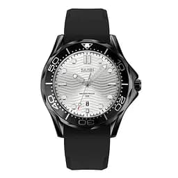 Skmei 9276PBKSI Black-Silver Silicone strap SALE