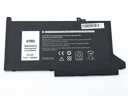 Акумулятор для Dell DJ1J0 Latitude 12 7000, 7280, 7290, 7380, 7390, 7480, 7490 Tablet PC (PG74G, PGFX4) (11.4V 3600 mAh 42WH) - мініатюра 2
