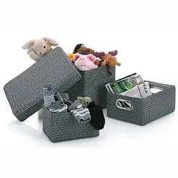 Набір кошиків Kela Rimossa чорний 3 шт. (32124) - мініатюра 3