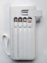 Power Bank 20000 mAh павербанк з екраном LVR 015 White (17553) - мініатюра 3