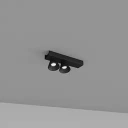 Накладний світильник Skarlat RSLC74131-2 2x7W BK 4000K