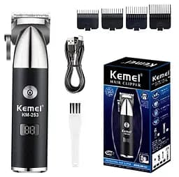 Машинка для стрижки и триммер для бороды Kemei Km-253