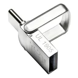 Флеш-накопитель TG 104 Metal Series 2in1 USB 3.0 (USB-A/C) - 64GB Серебряный