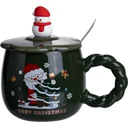 Чашка порцелянова Winter's Tale 400 мл з кришкою  FM-CS-20D