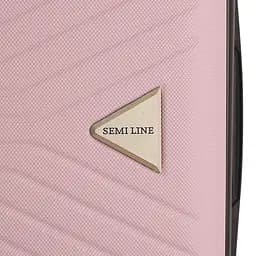 Валіза середня Semi Line 24 дюйми (M) дюйми (M) ABS-Plastic Rose (T5694-2) - мініатюра 9