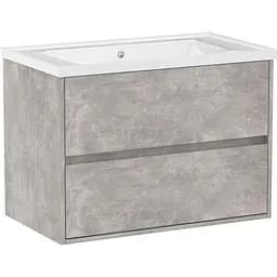 Тумба з умивальником Volle Teo 80 см бетон 15-88-81C