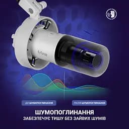 Мікрофон Fifine K688W USB White (K688W) - мініатюра 8
