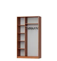Шафа-купе дводверна MebelStar Стандарт AL ДСП/Дзеркало 110x60x210 см Дуб тахо (MBS-3469) - мініатюра 2