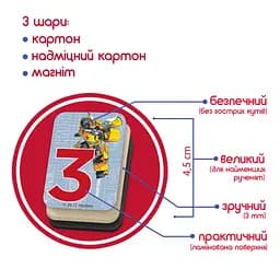 Набір магнітів Magdum МЕ 5031-42 Трансформери. Математика - мініатюра 3