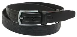 Ремінь Skipper 1057-33 під брюки натуральна шкіра 3,3 см Чорний