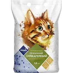 Наповнювач для котячого туалету Премія силікагелевий 3.8 л