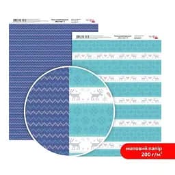 Папір дизайнерський двосторонній матовий „New Year“ 3 21х29,7см 200г/м2 ROSA TALENT