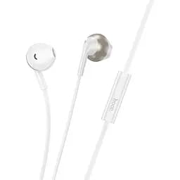 Наушники Hoco M115 Sagacious universal earphones with microphone iP белые
