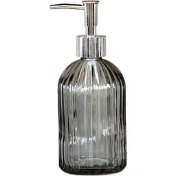Дозатор скляний сірий Crystal Lines 400 мл (83231004_Сірий)