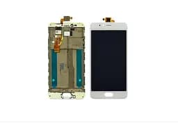 Дисплей для Meizu M5s с белым тачскрином и корпусной рамкой