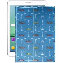 Чехол StatusCASE из экокожи для планшета Samsung Galaxy Tab S2 9.7 2016 (T819) Фэшн голубой